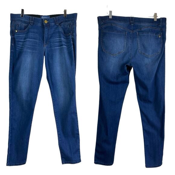 Democracy Women’s Jeans Absolution Skinny Ankle Dark Wash Mid Rise Size 16 - Picture 6 of 6